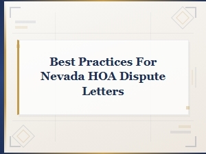Writing Effective Hoa Dispute Letters in Nevada